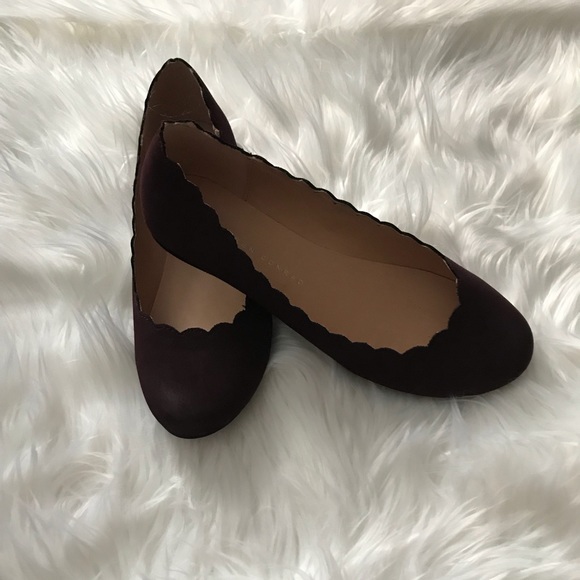 LC Lauren Conrad Shoes - SALE $5 Lauren Conrad Scalloped Flats, Faux Suede